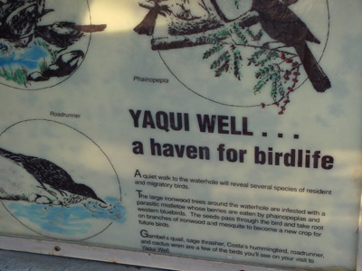 Yaqui Well sign